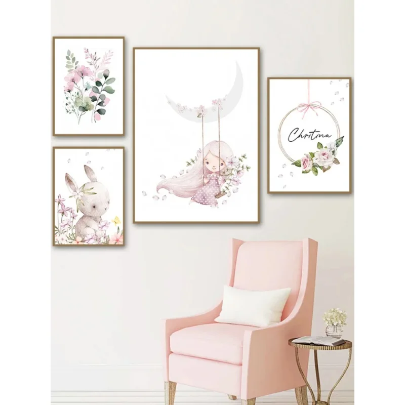 Resin Art Aesthetic - Décoration Murale Esthétique Nordique : Lapin