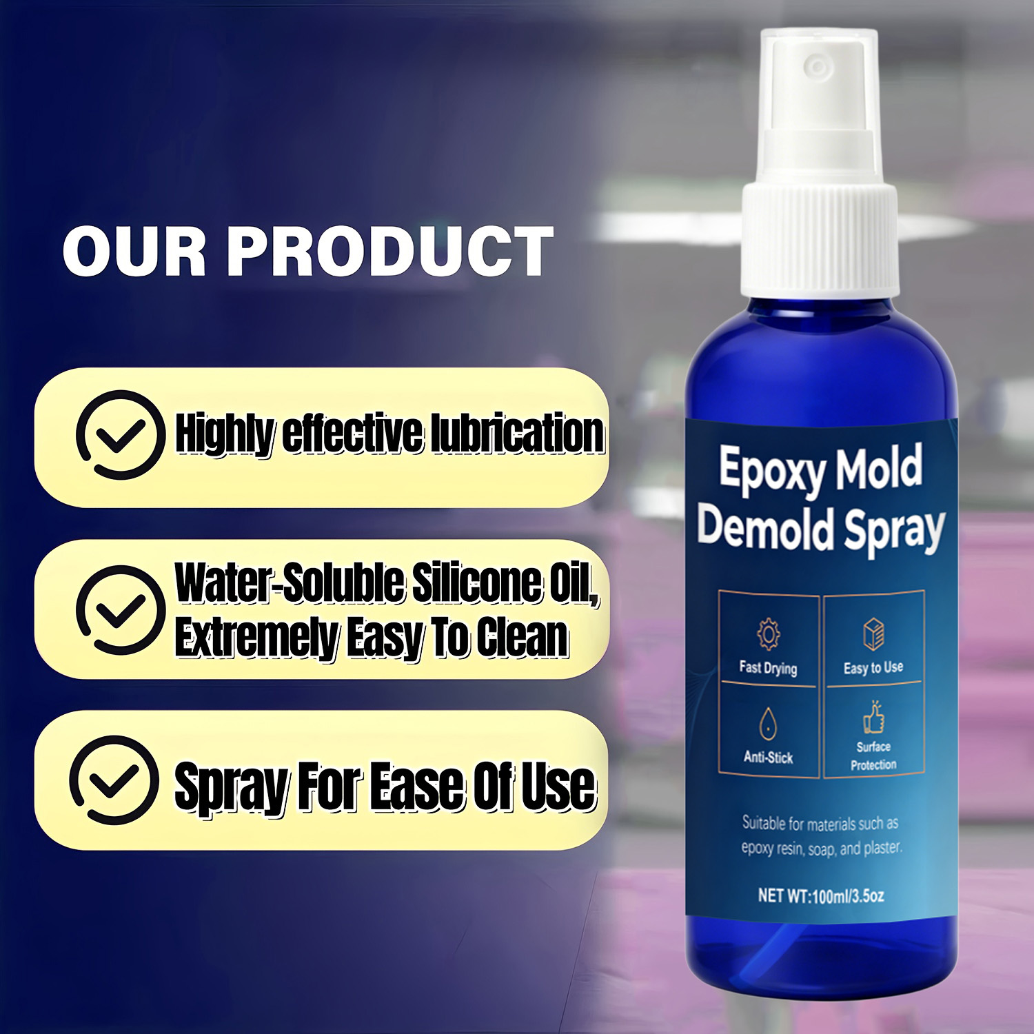 Release Spray Silicone - Spray de démoulage pour moules en
