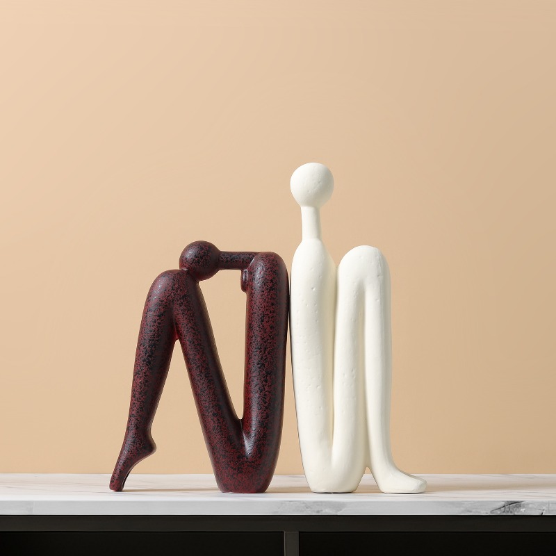 Resin Art Aesthetic - Figurines abstraites, minimalisme, sculpture en résine,