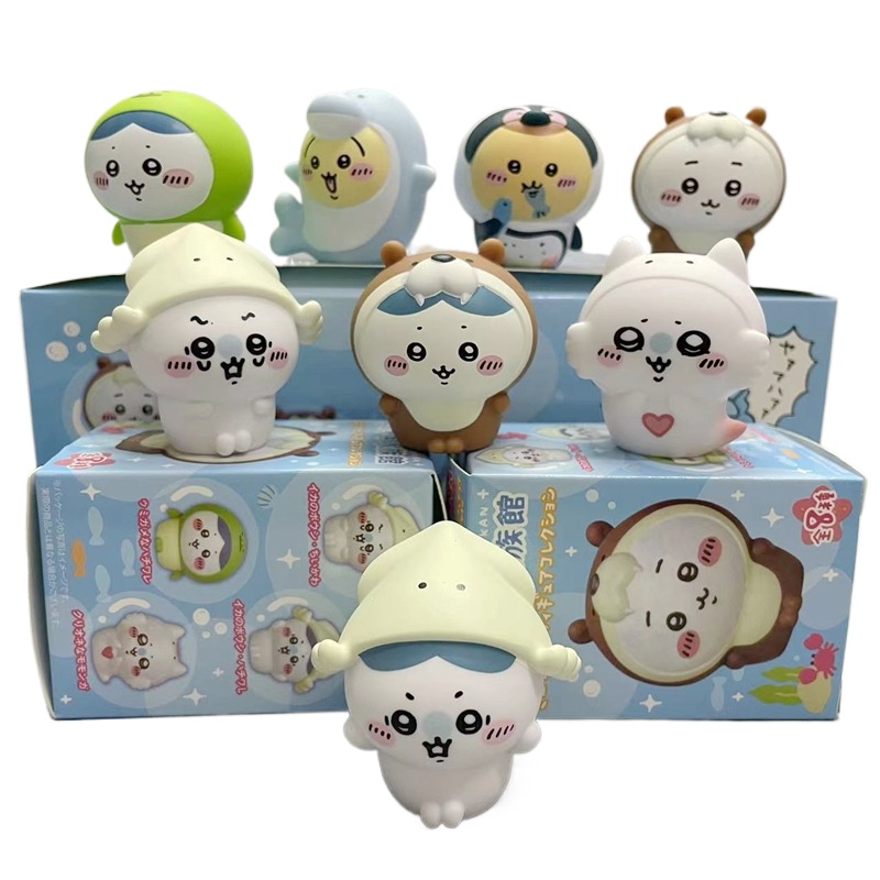 Resin Art Case - 8 figurines/boîte Kawaii Chiikawa Aquarium –