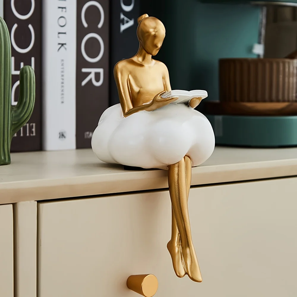 Resin Art Aesthetic - Sculpture de fille de nuage, art