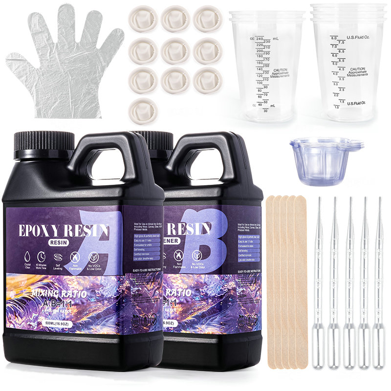 Resin Art Ratio - Kit de résine époxy Anti-jaunissement, rapport