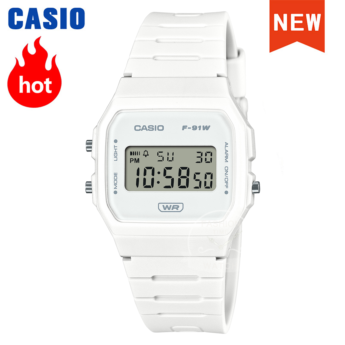 Resin Art Watch - Montre Casio pour Homme, Style Rétro,