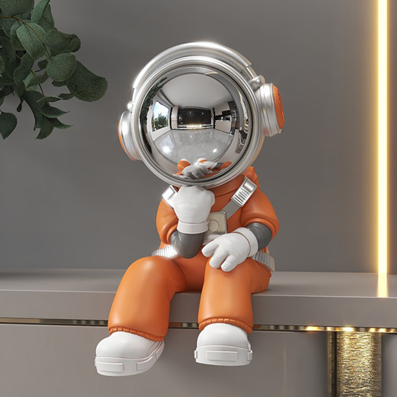 Resin Art Aesthetic - Ornements d'astronome miniatures pour salon, figurine