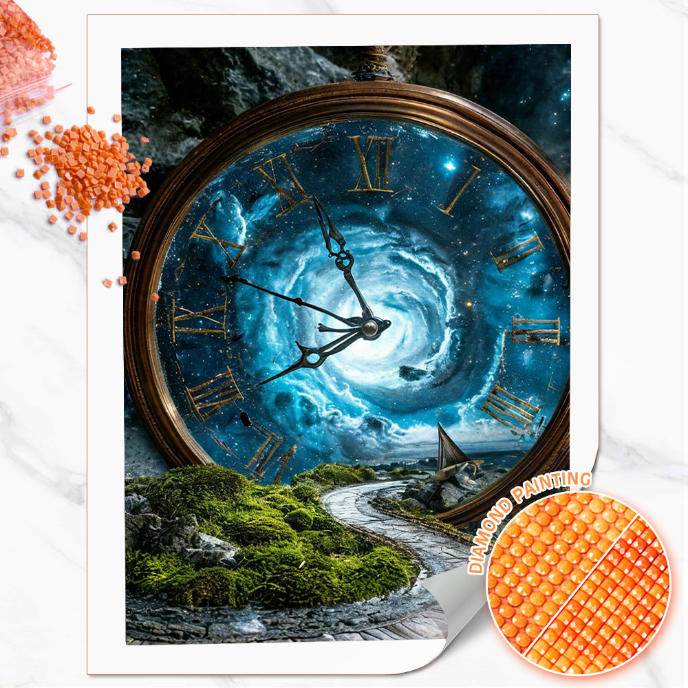 Resin Art Watch - Huacan Peinture diamantée complète (carrée et