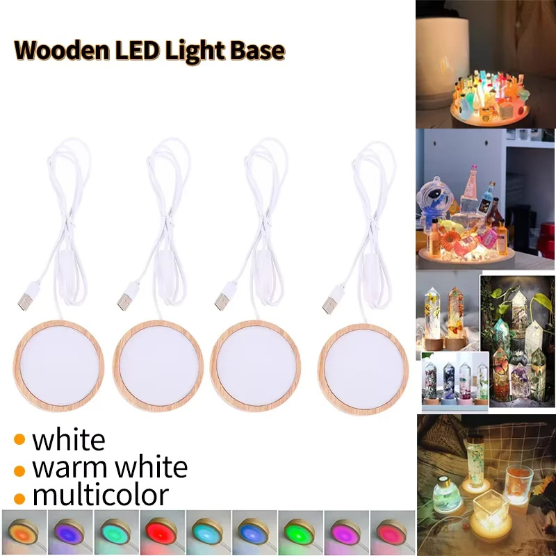 Resin Art Stand - Support de Lampe LED 3D Décoratif