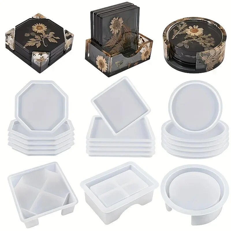Resin Art Case - Ensemble de moules en résine pour