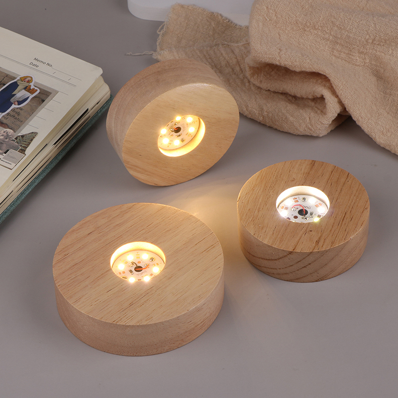 Resin Art Stand - Base d'affichage de lumière LED ronde