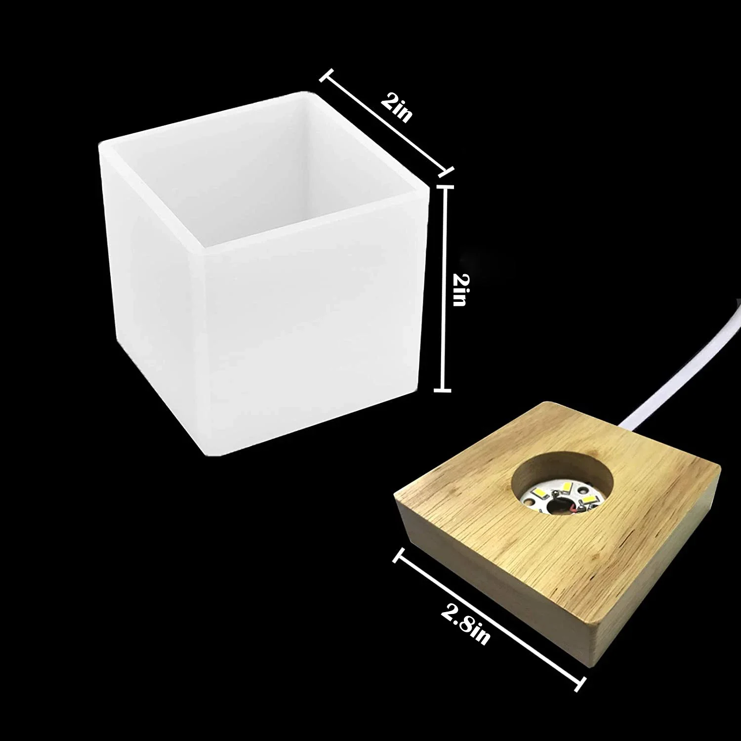 Moule en résine légère carrée, - Resin Art Stand avis et prix