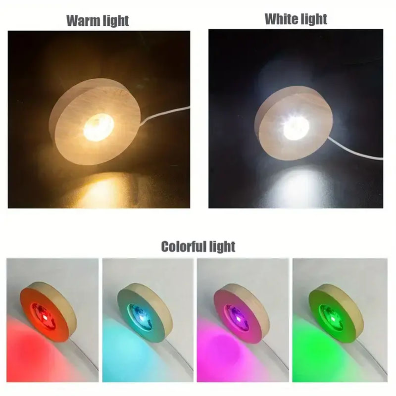 Base de veilleuse LED ronde en - Resin Art Stand avis et prix