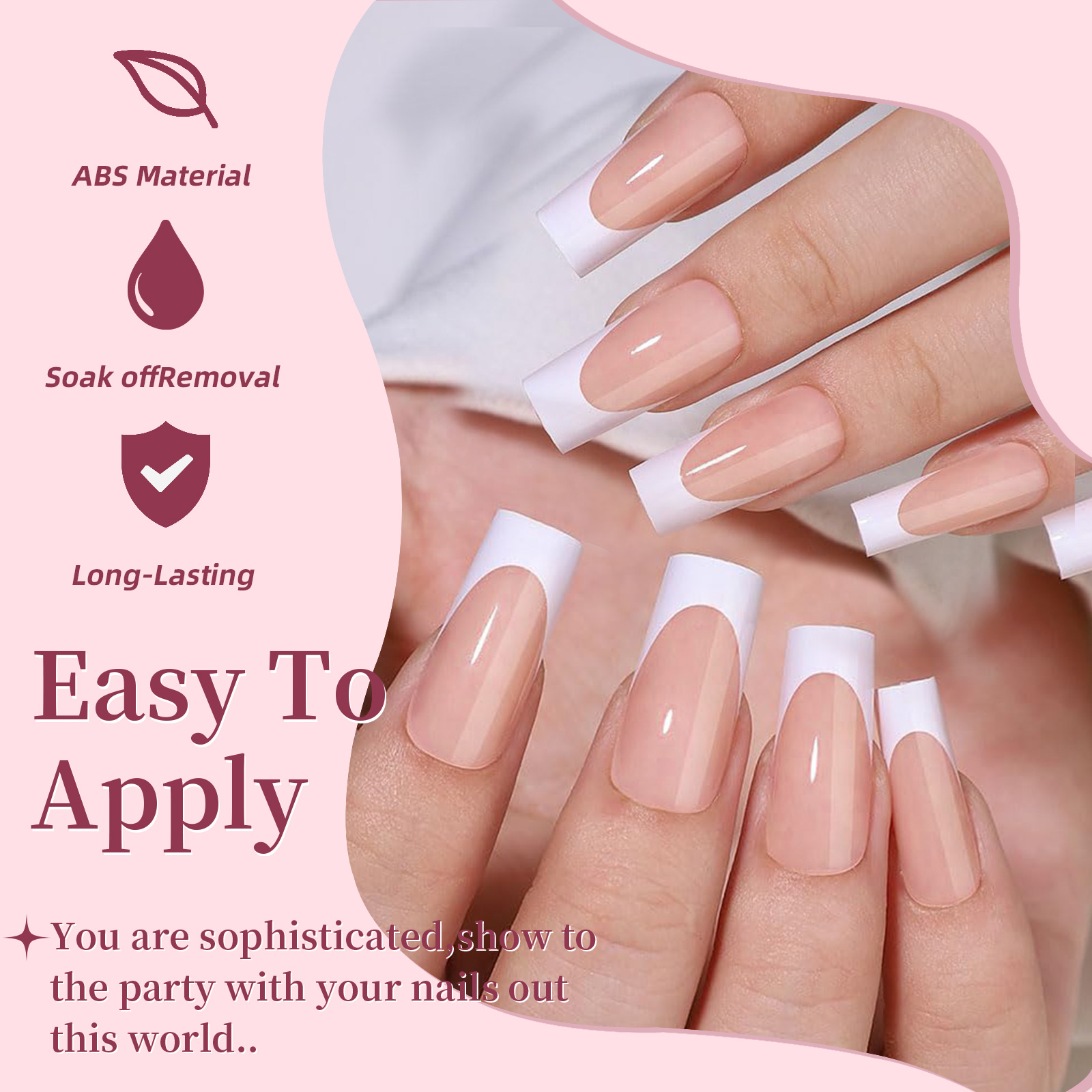 Faux ongles français en acryli - Resin Art Case avis et prix