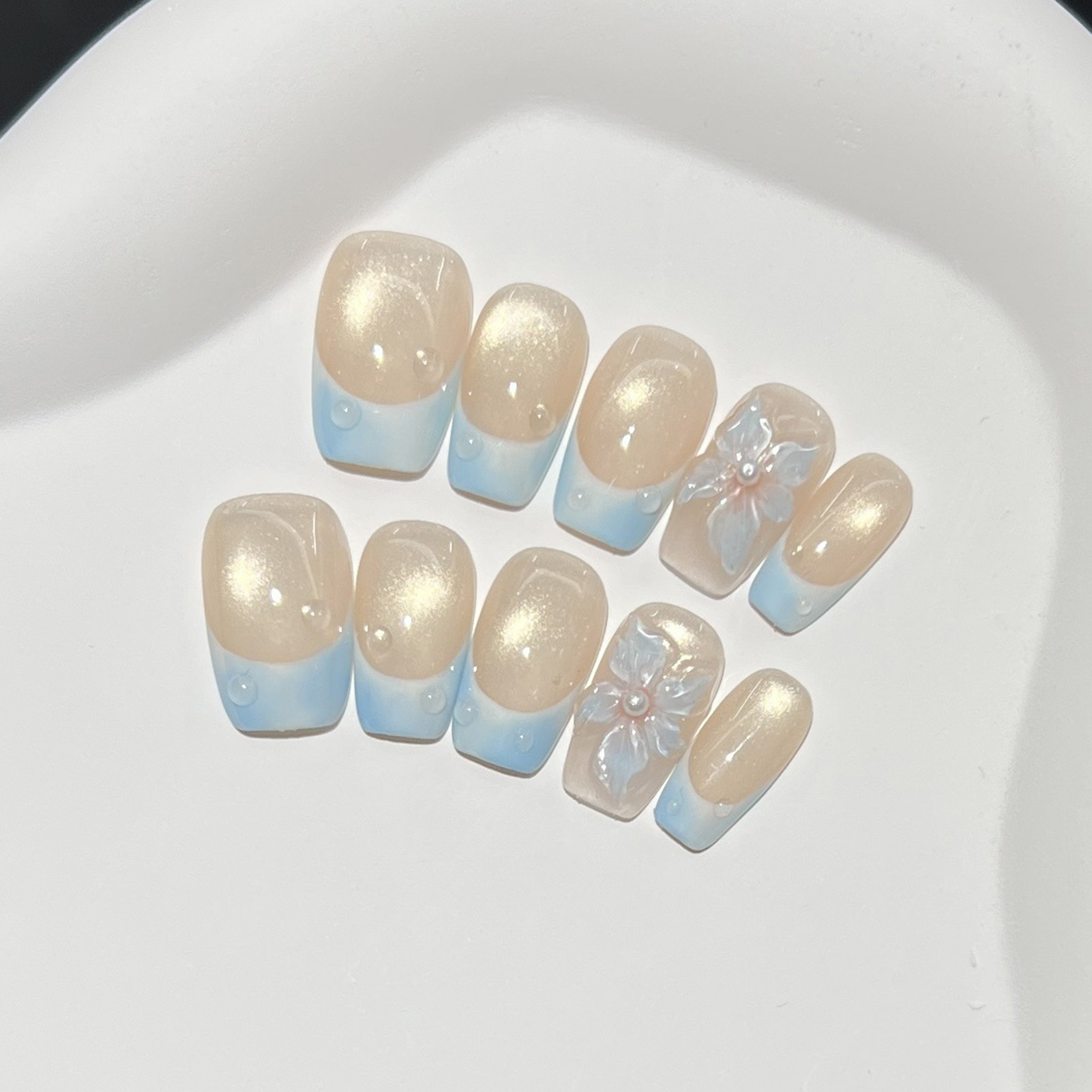 10 faux ongles carrés courts b - Resin Art Diy avis et prix