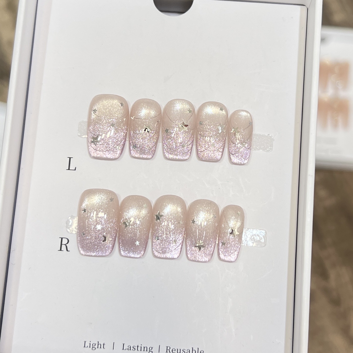 10 faux ongles carrés courts b - Resin Art Diy avis et prix