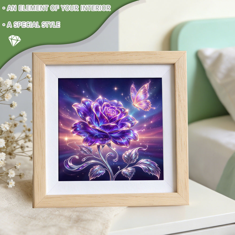 Peinture Diamant Huacan Plein  - Resin Art Rose avis et prix
