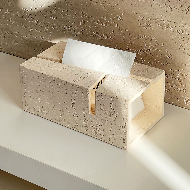 Boîte à mouchoirs en pierre gé - Resin Art Aesthetic avis et prix