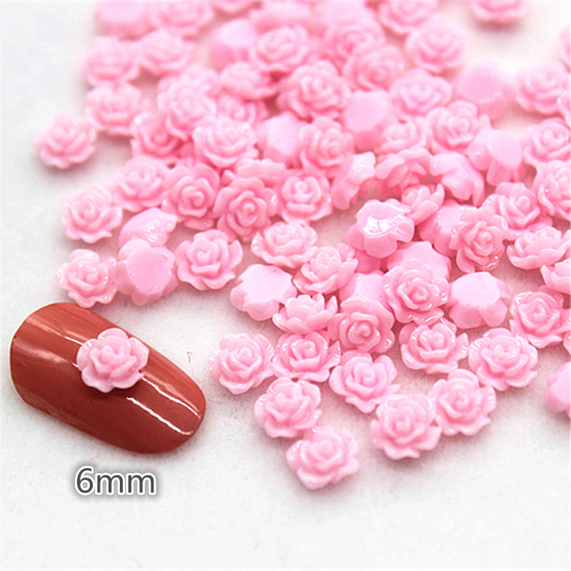 Mini cabochon en résine rose 6 - Resin Art Rose avis et prix