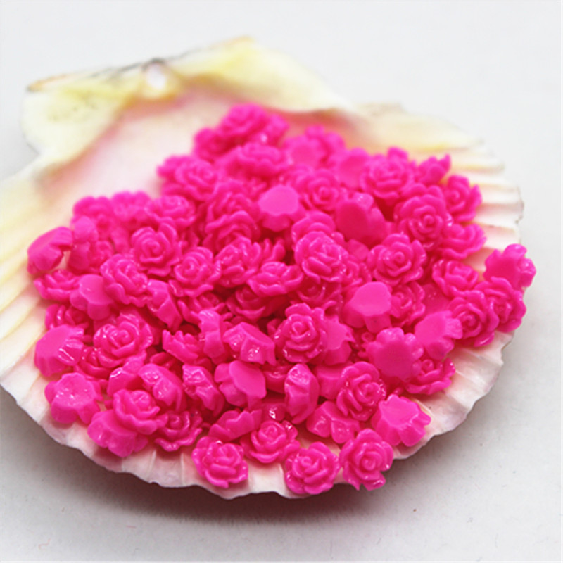 Mini cabochon en résine rose 6 - Resin Art Rose avis et prix