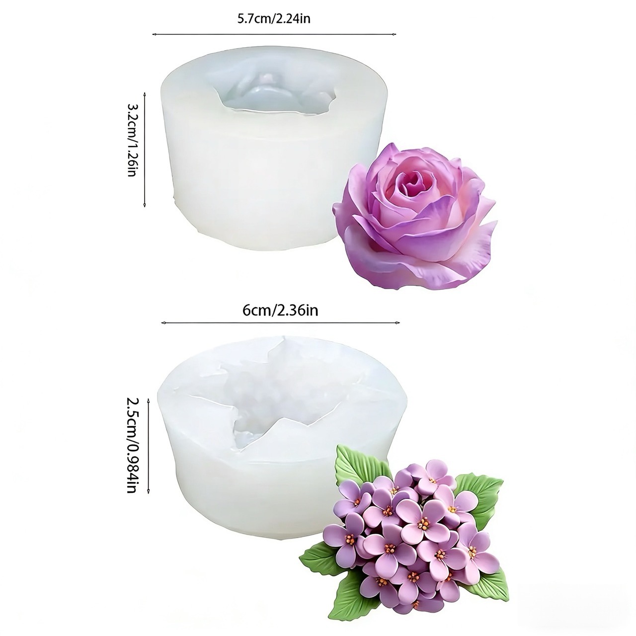 2 morceaux de moules en silico - Resin Art Rose avis et prix