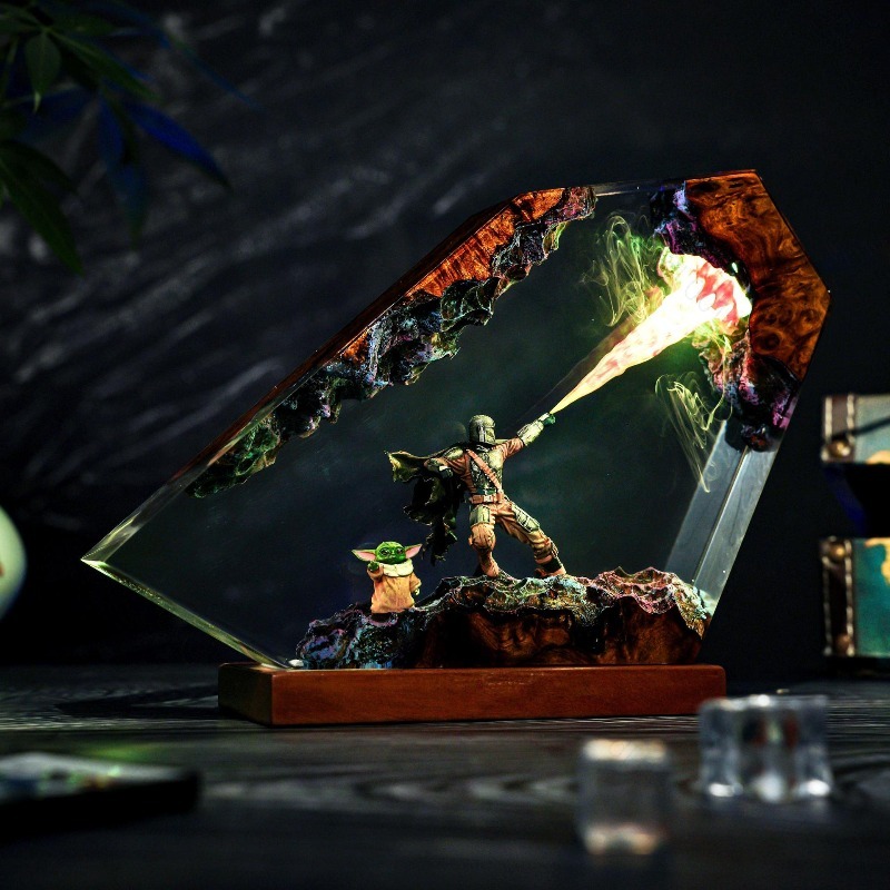 Lampe en résine artisanale, pr - Resin Art Lamp avis et prix