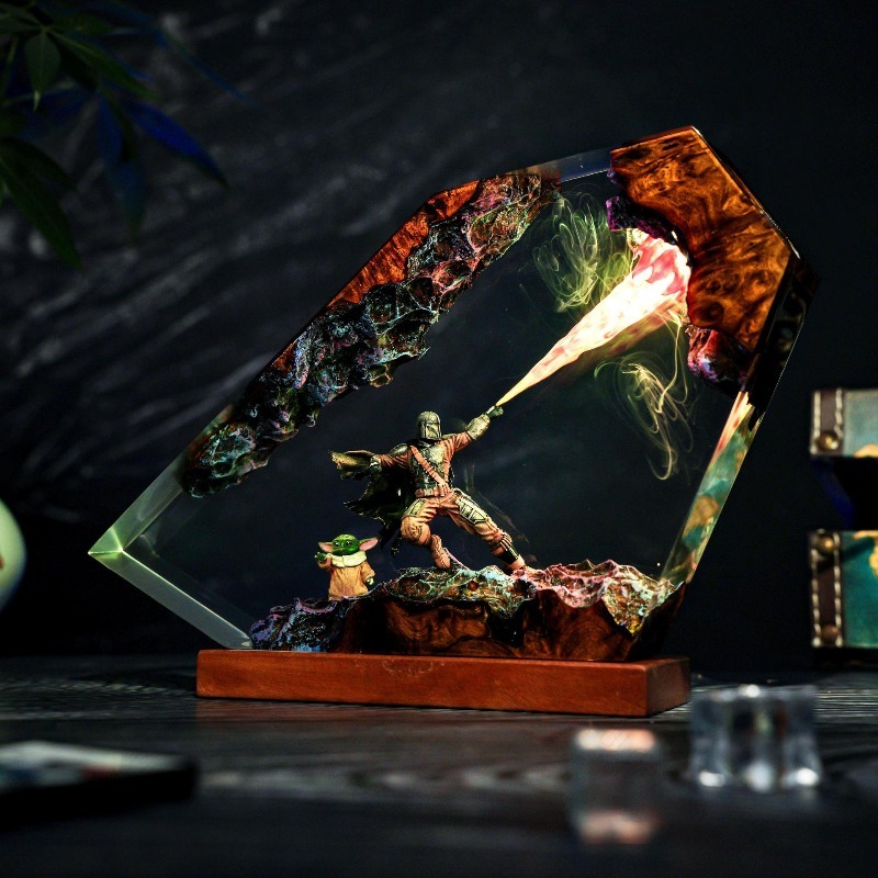 Lampe en résine artisanale, pr - Resin Art Lamp avis et prix