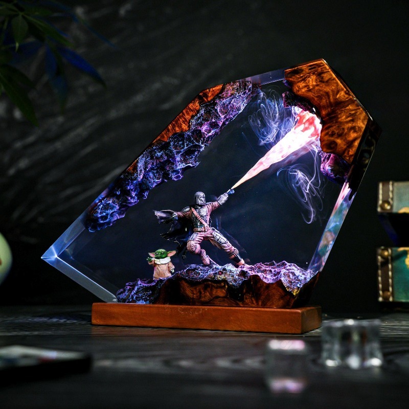 Lampe en résine artisanale, pr - Resin Art Lamp avis et prix