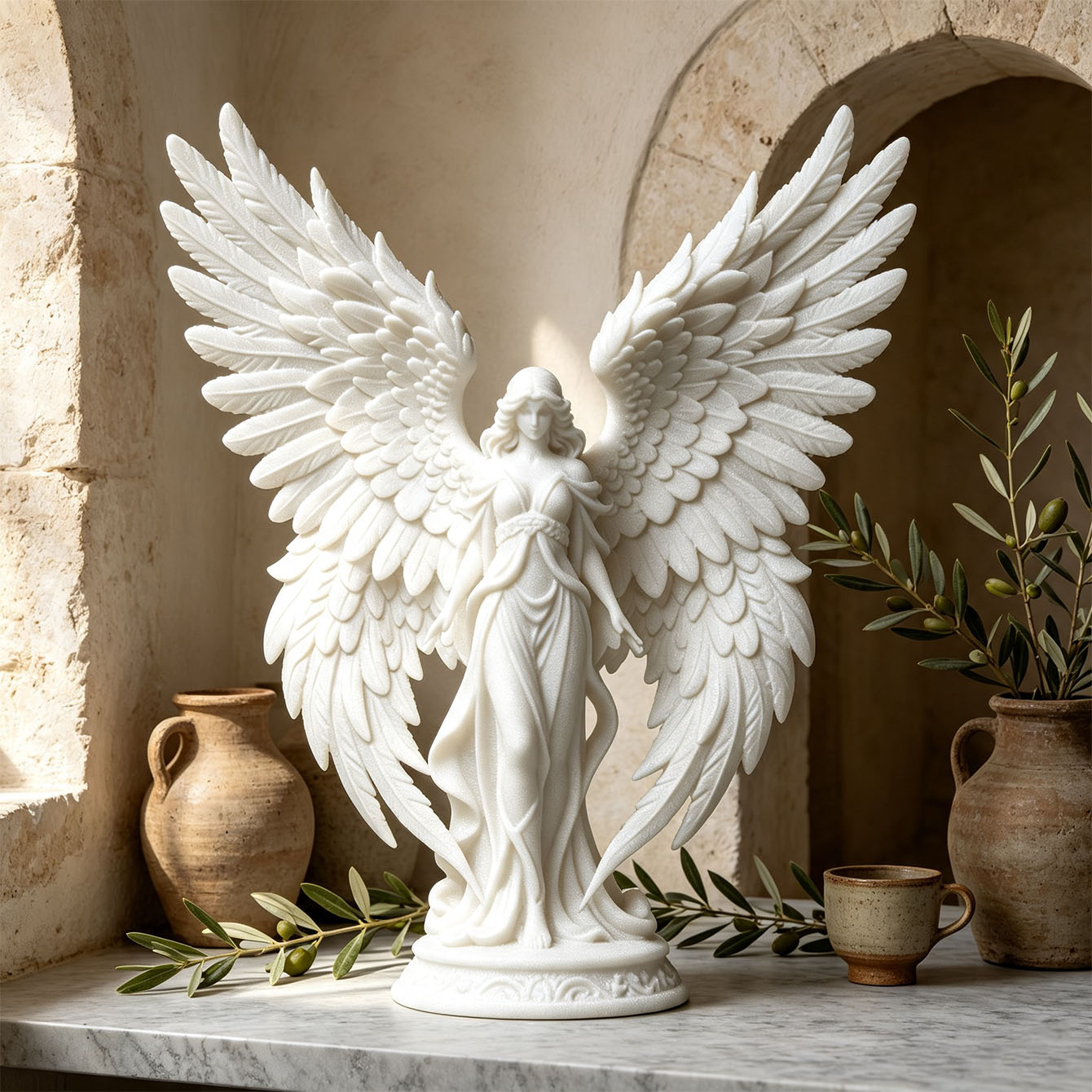 Ornement de guérison ange-dées - Resin Art Lamp avis et prix