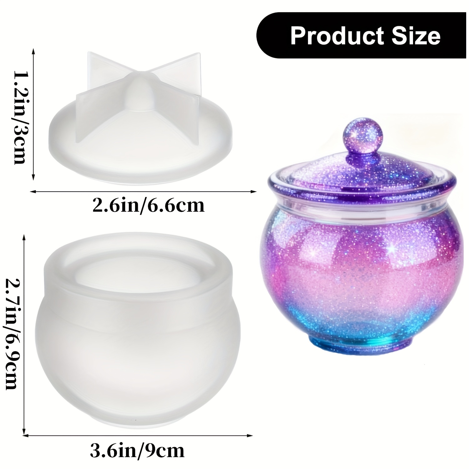 1 jeu de moules ronds en résin - Resin Art Case avis et prix