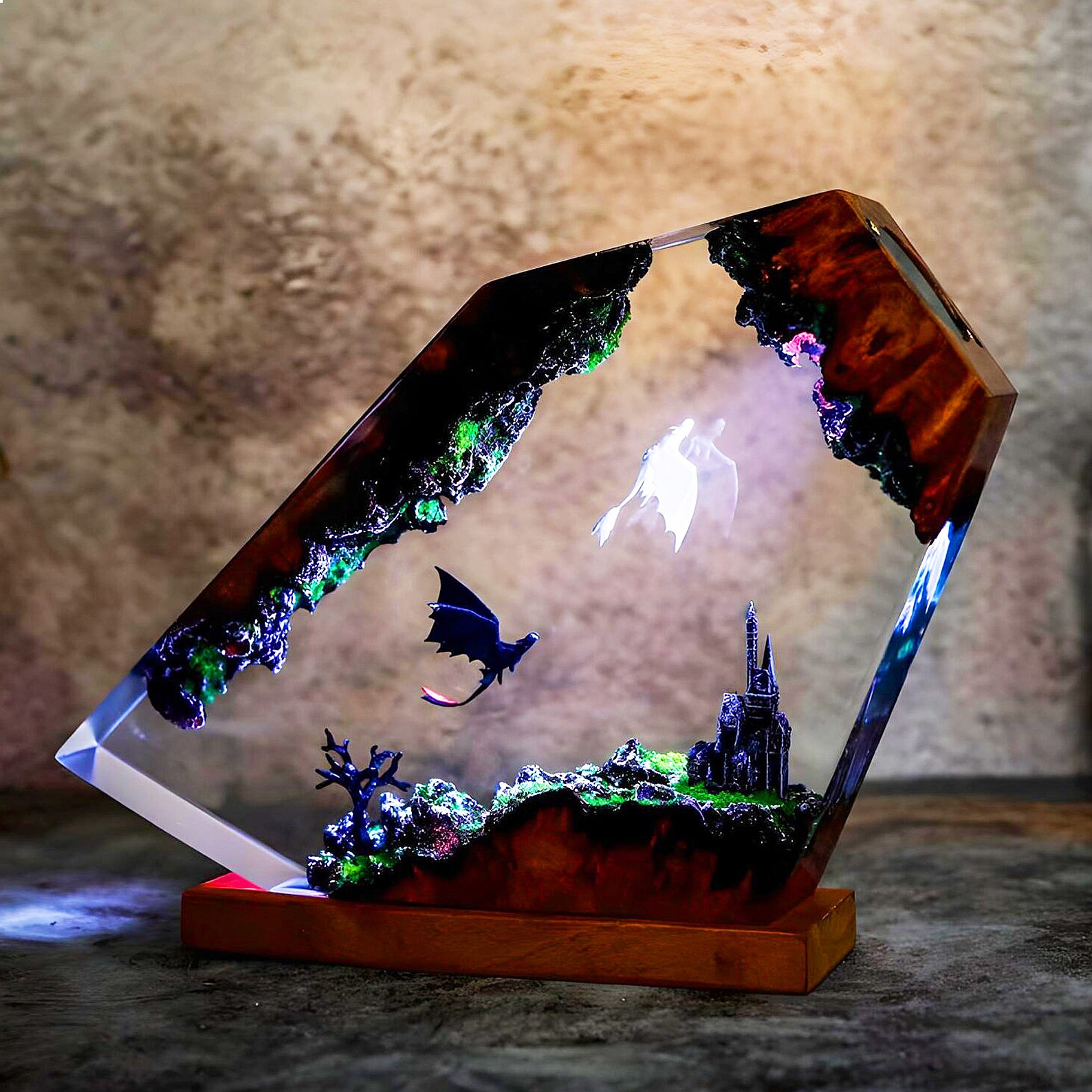 Lampe de chevet créative en ré - Resin Art Lamp avis et prix